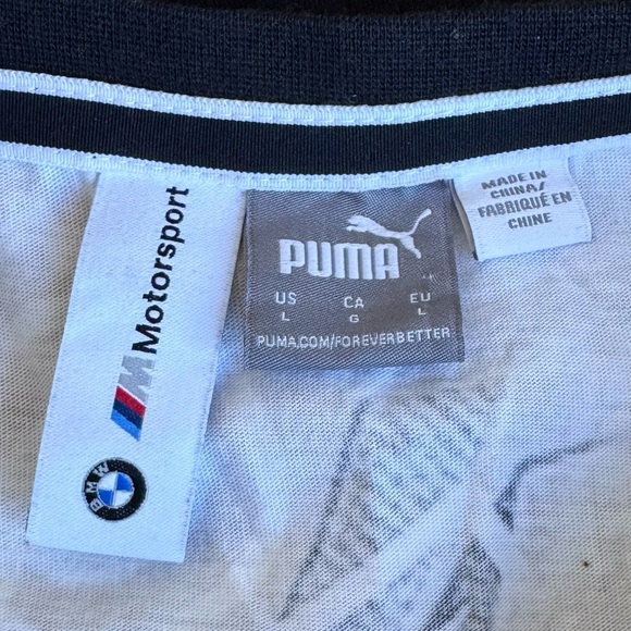 Puma BMW‎ SE Way Woman’s Street Cropped Tee AMG Petronas Motorsport Shirt large - Picture 2 of 8